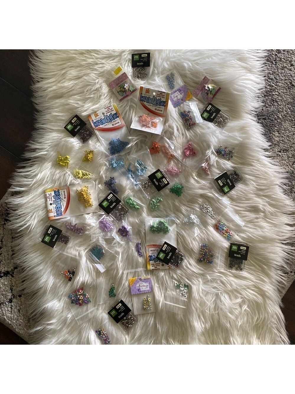 Big lot of scrapbooking & stamping brads